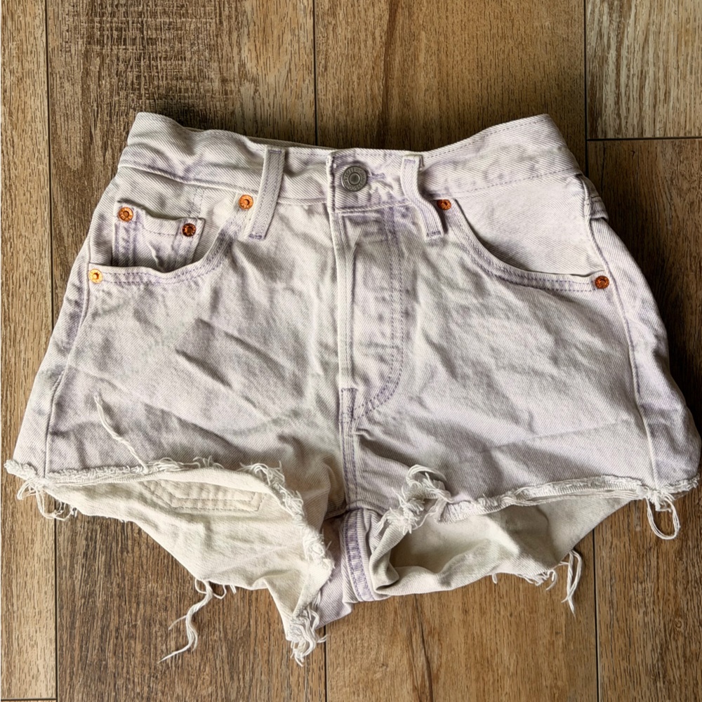 Levi's Light Purple Jean Shorts